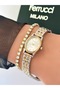 Steel Strap Minimal Case 2 Year Warranty 3 Atm Waterproof Women's Wristwatch + Bracelet Gift