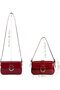 Women's Small Crossbody Bag Leather Shoulder Purse with Zipper Closure - 6