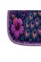 Sdt Special Cut Tropical Peacock Patterned Purple Woven Base Decorative Carpet Sdt3011 - 5