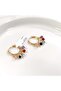 Xuping Colorful Shak Earrings Rose - 2