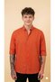 Men's Lycra Linen Shirt Special Color Series Sweat-Absorbent Breathable Extra Light Linen Shirt - 2