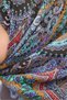 Lorena - Velora Ethnic Series Scarf - Dark Mink, Lilac, Purple, Baby Blue, Black - 161027-09 - 4