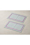Mint Striped Fuchsia Piping Placemat Set of 2 33X44 cm Tableware and Table Setting Decoration - 3