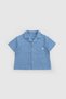 Organic Cotton Muslin Shirt Shorts Set Baby Set Blue - 7