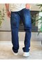 Men's Straight Fit Jean Trousers Deep Blue Eca089 - 4