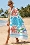 Sea Turtle Marine Beach Towel - Tropical Coral Stripes Blue Quick Dry Microfiber Towel