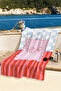 Star Figured Sea-Themed Children's Beach Towel - Pastel Marine Quick-Drying Microfiber Towel - 2