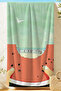 Watermelon Themed Sea Beach Towel - Tropical Modern Mint Coral Pool Bath Quick Drying Beach Cover-Up - 2