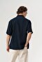 Mach Basic Short Sleeve Tencel Fabric Oversize Shirt - 6