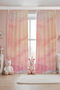 Pastel Heart Clouds Patterned Children's Baby Room Background Curtain (Single Wing Pricing) - 2