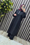 Women's Clothing Plus Size Aerobin Double Suit with Front Zipper Detail and Side Slits Trousers - 7
