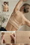 3-Piece Bralette Bustier Crop Tank Top with Removable Pads and Ribbed Rope Straps - 8