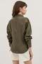 Khaki Pinstripe Detailed Modal Shirt - 5