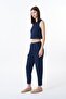 Women's Canvas Trousers 71154 Navy Blue - 5