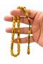 9.5X8.5 mm Cask Cut Dense Marbled Old Syria Stick Prayer Beads – Master Craftsmanship Collectible Model - 4