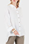 100% Linen Oversize Semi-Transparent Shirt Shirt 7697 - 4