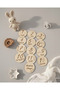 13-Piece Wooden Paintable Figure Set - Educational Hobby Stencils with Animal and Object Themes (12 cm)
