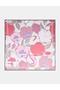 Abstract Floral Pattern Scarf Candy Pink