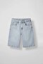 Men's Baggy Bermuda Jean Shorts Ice Blue