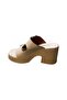 Women's Thick Sole Thick Heeled Double Strap Summer Slippers - 5