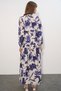 Women's Lilyum Fabric Long Hijab Dress 2593 - Navy Blue - 7