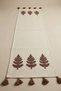 Colorful Tree Embroidered Tasseled Buldan Handmade Decorative Cotton Runner 40X130 cm - 7