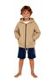 سويت شيرت بغطاء للرأس بسحاب للأطفال