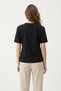 Black Side Tie Detail T-Shirt 26854 - 3