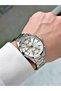 Functional Silver-Gold Color Steel Cord Men's Wristwatch 4457Mr - 6