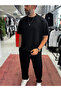 Black Oversize Basic Modal Fabric T-Shirt Rsp