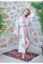 3 Layers of Muslin Woven 100% Cotton Frida Kahlo Pattern Kimono, Kaftan, Bathrobe, Dressing Gown, Beachwear - 4