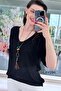 Mercerized Blouse with Necklace Gift 6Y296 - 3