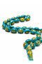Gold Particulate Prayer Beads Premium Oval Grain |   Shiny Special Design Gift Men's Rosary - 2