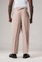 Double Pleated Summer Modal Fabric Wide Leg Baggy Pants with Belted Waist - 5