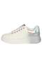 Women's casual shoes lace up White/Silver - 3