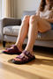Women's Nubuck Double Troc Slippers Flat Heeled Comfortable Cut-Off Design Daily Use Modern Stylish Comfortable Elegant - 2
