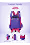 Para John 14 Inch Racing Car Print Polyester School Trolley Bag Set with Pencil Case - 3