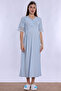 Mother's Comfort Maternity Nightgown with Breastfeeding Feature Effortt - Blue - 2