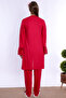 Cotton Maternity Pajama and Dressing Gown Set Effortt - Cherry - 4
