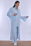 Pregnancy and Postpartum Nursing Pajama Set with Dressing Gown Effortt - Blue - 8