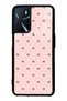 Oppo A16 Cream Coquette Pattern Design Glossy Phone Case