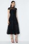 Maxi Tulle Dress with Embroidery Detail