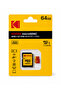 64Gb Micro Sd Uhs-I C10 U1 V10 Card + Adapter (Red)
