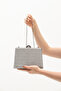Platinum Glitter Water Wave Patterned Women's Evening Dress Bag - 2