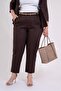 Women's Plus Size Three-Quarter Sleeve Pleated Detailed Set - 4