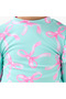 Girls Bow Print Rash Guard Set - 6