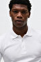 Men's Premium Short Sleeve Stylish White Polo Collar T-Shirt - 5