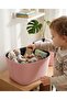Premium Faux Leather Multi-Purpose Organizer Storage Basket |   Toy, Clothing and Home Organizer - 3