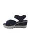 Polris Black High Heeled Comfort Sandals - 4