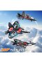 Remote Controlled Airplane RC 0712 2.4GHz Quadcopter Fighter Toy Plane with LED Lights, USB Charging – RTF for Kids, Adults & Beginners (80m Range) (Assorted) - 4
